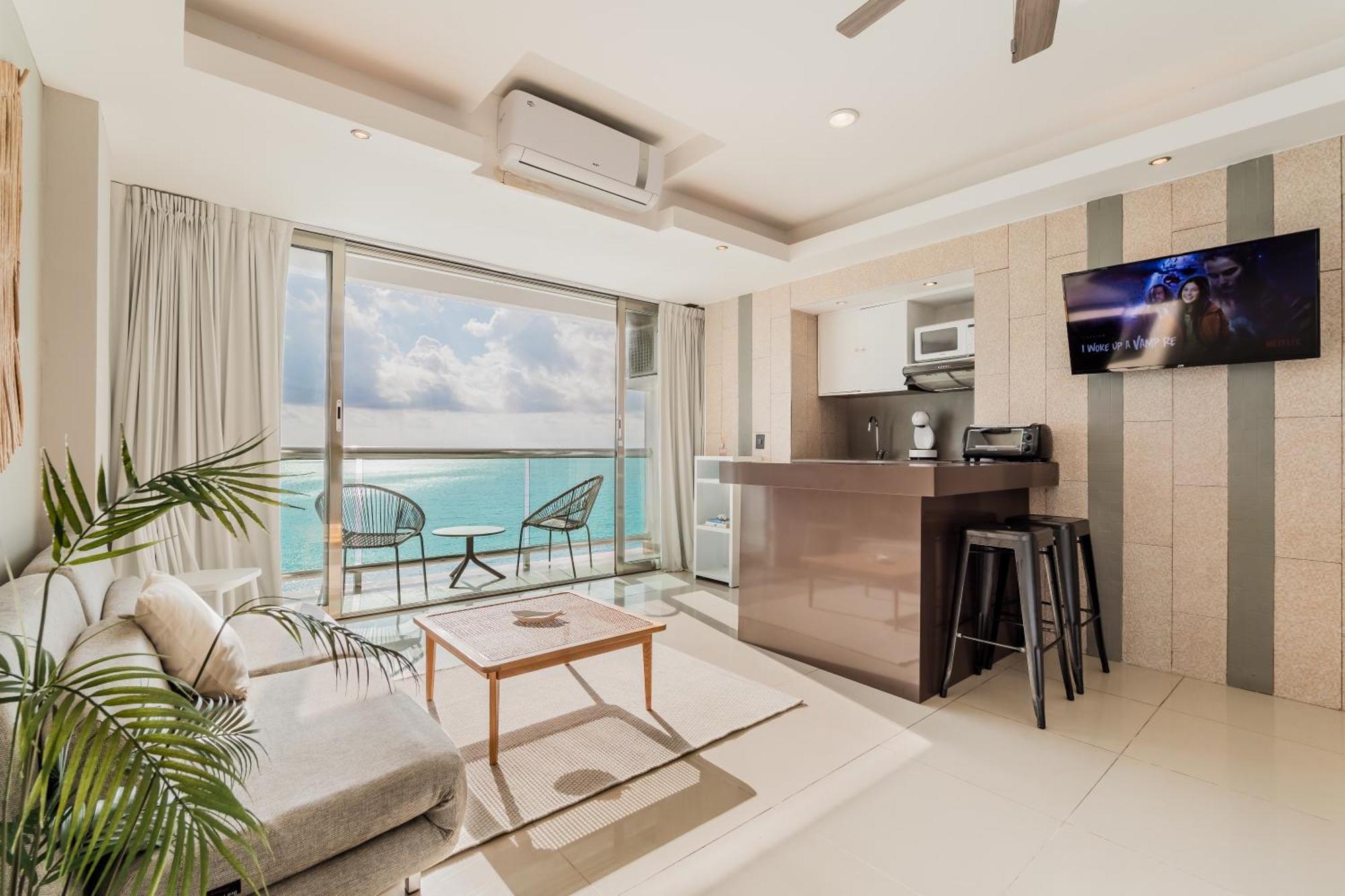 *Turquoise Escape- Beachfront Studio By Casa Paraiso* Cancun Exterior photo